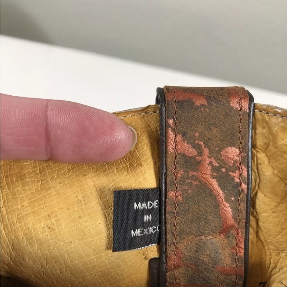 Stetson Women Short Cowboy Boots Bronze Copper Color With Studded Detail Unique - Picture 6 of 14